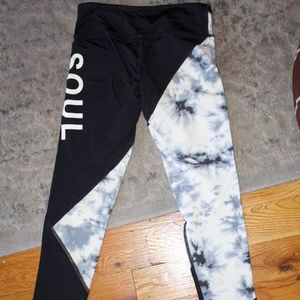 SoulCycle Marble "SOUL" Crop Pants